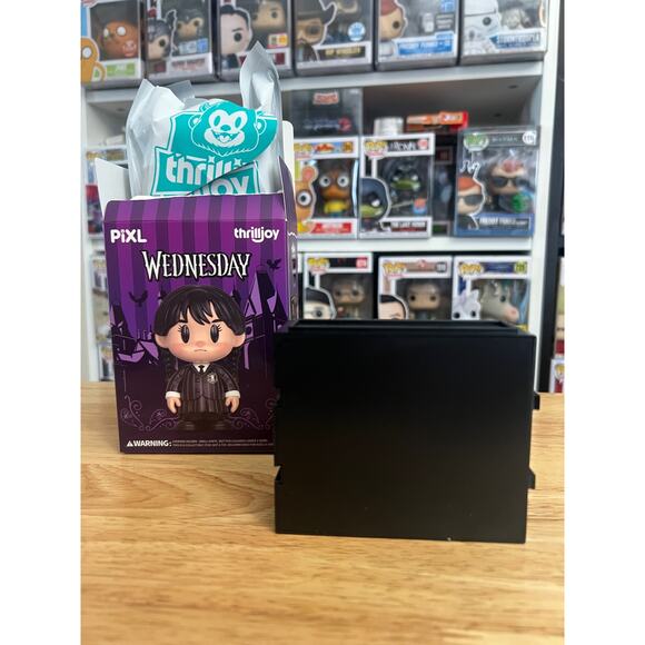 Wednesday Addams & Enid Sinclair Thrilljoy PIXL Vinyl Figures Television Show TV - Picture 4 of 4
